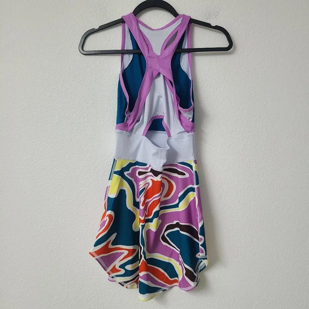Nike Court Dri-Fit Slam Melbourne Tennis Dress DR6852-301 Size XS Blue #1 - Picture 2 of 4